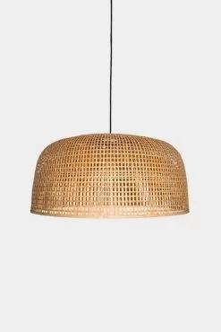 Ay Illuminate Hanglamp Doppio Grid Naturel Bamboe ø80cm