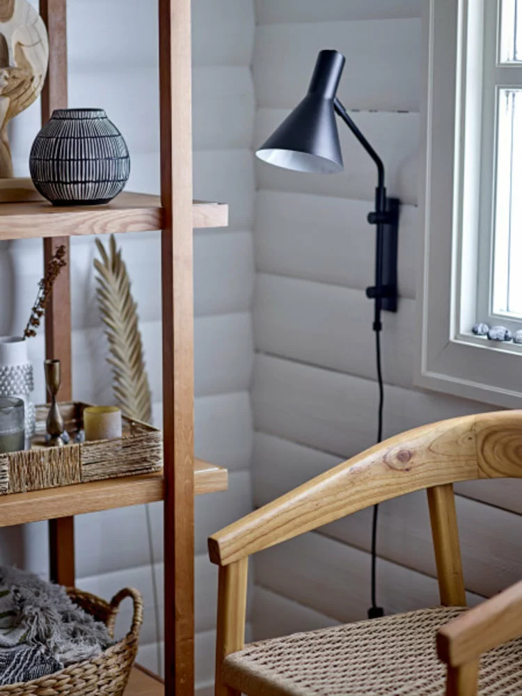 Bloomingville Edil Wandlamp - Zwart 4 Bloomingville Edil Wandlamp - Zwart - Afbeelding 4