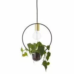 Bloomingville Hanglamp Gold Finish Glas