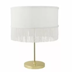 Bloomingville Tafellamp Goud Metaal Met Polyester Kap