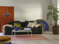 Broste Copenhagen Diana Lampenkap Blauw Ø45cm - 70195000 -LAMPEN Winkel broste copenhagen diana lampenkap blauw 45cm 70195 2