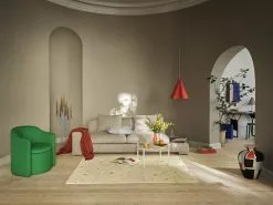 Broste Copenhagen Skirt Hanglamp Rood Ø30cm - 60080007 -LAMPEN Winkel broste copenhagen skirt hanglamp rood 30cm 6008000 2