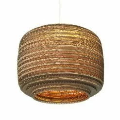 Graypants Ausi12 Hanglamp Bruin Karton Ø28x20cm