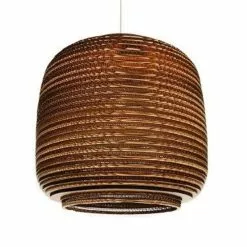 Graypants Ausi14 Hanglamp Bruin Karton Ø39x36cm