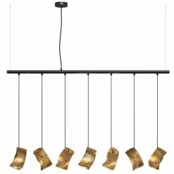 Graypants Moa Linear7 Hanglamp Bruin Ø15x126cm