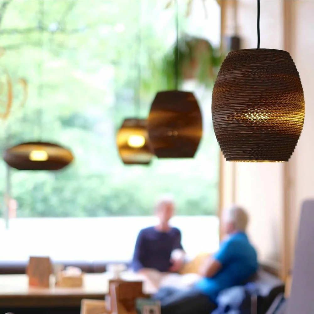 Graypants Oliv Hanglamp Bruin Karton Ø19x22cm 2 Graypants Oliv Hanglamp Bruin Karton Ø19x22cm - Afbeelding 2