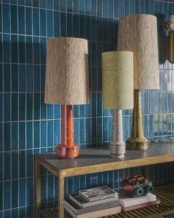 HKliving Retro Stone Lampenvoet - Rood -LAMPEN Winkel hkliving retro stone lampenvoet rood 5