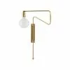 House Doctor Swing Wandlamp Messing Ijzer