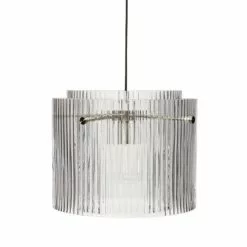 Hubsch Hanglamp Glas/metaal - Clear/nickel
