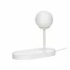 Hubsch Tafellamp Wit Metaal Met Lichtbol