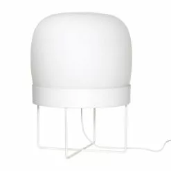 Hubsch Vloerlamp Glas - Wit