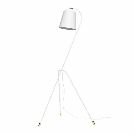 Hubsch Vloerlamp Wit Metaal 2 Hubsch Vloerlamp Wit Metaal - Afbeelding 2