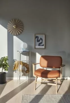 Hubsch Wandlamp Textiel Metaal - Zand/messing -LAMPEN Winkel hubsch wandlamp textiel metaal zand messing 5