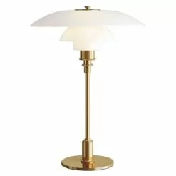 Louis Poulsen PH 3½-2½ Glas Tafellamp Messing - 5744611239