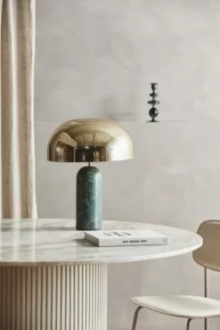 Nordal Atlas Tafellamp - Groen Marmer -LAMPEN Winkel nordal atlas tafellamp groen marmer 2