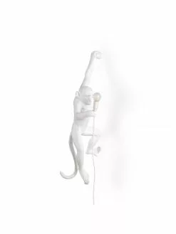 Seletti Monkey Lamp Hanging Left - Wit