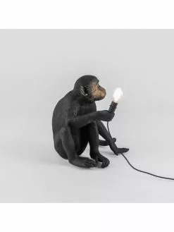 Seletti Monkey Lamp Sitting - Zwart -LAMPEN Winkel seletti monkey lamp sitting zwart 5
