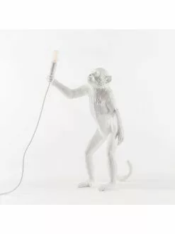Seletti Monkey Lamp Standing - Wit -LAMPEN Winkel seletti monkey lamp standing wit 2