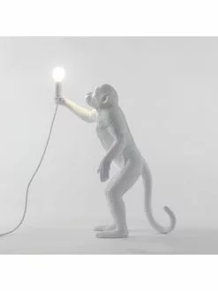 Seletti Monkey Lamp Standing - Wit -LAMPEN Winkel seletti monkey lamp standing wit 4