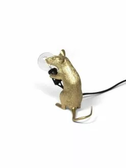 Seletti Mouse Lamp Mac - Goud -LAMPEN Winkel seletti mouse lamp mac goud 3