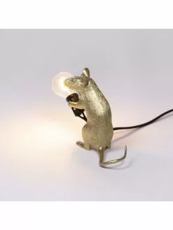 Seletti Mouse Lamp Mac - Goud -LAMPEN Winkel seletti mouse lamp mac goud 4