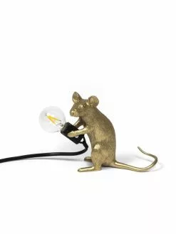 Seletti Mouse Lamp Mac - Goud -LAMPEN Winkel seletti mouse lamp mac goud 5