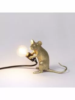 Seletti Mouse Lamp Mac - Goud -LAMPEN Winkel seletti mouse lamp mac goud 6