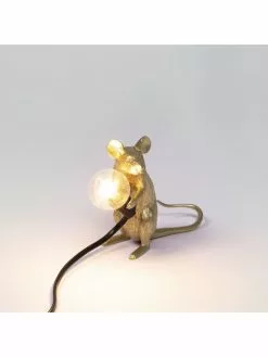 Seletti Mouse Lamp Mac - Goud -LAMPEN Winkel seletti mouse lamp mac goud 8