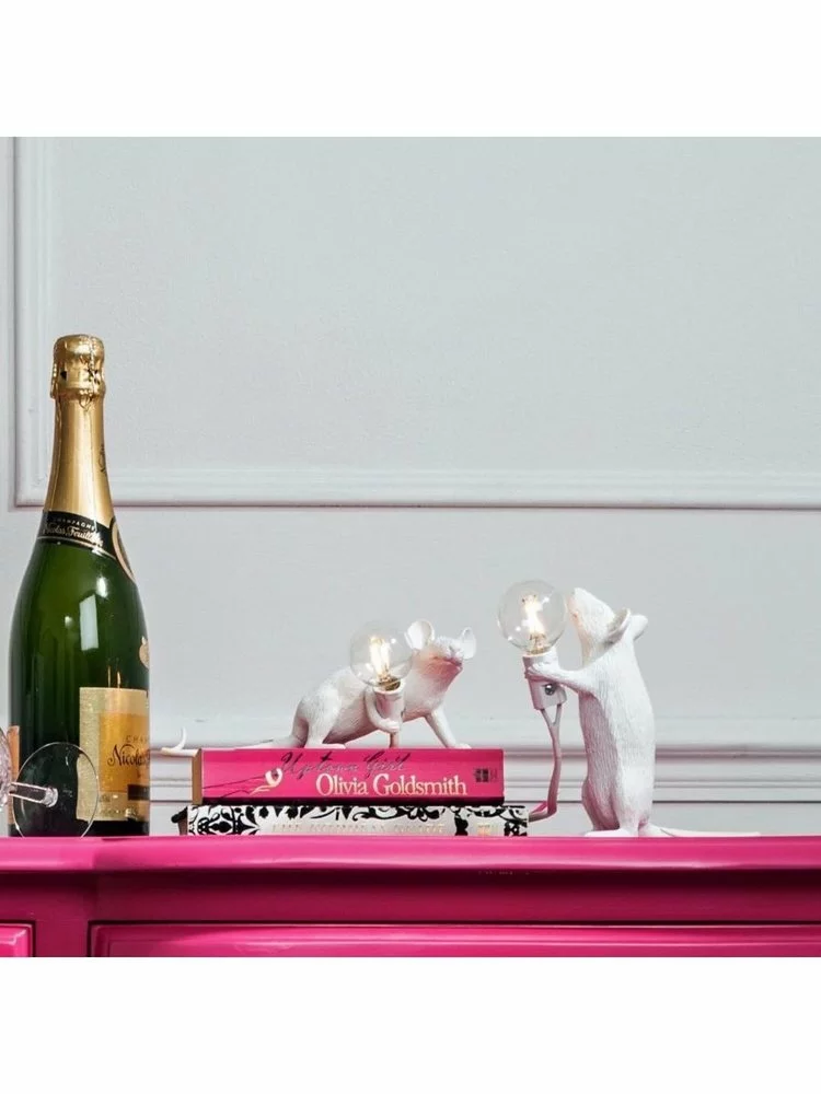 Seletti Mouse Lamp Standing - Wit 7 Seletti Mouse Lamp Standing - Wit - Afbeelding 7