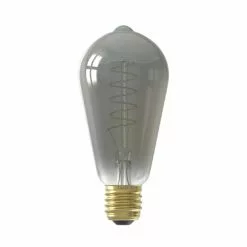 Calex LED-lamp E27 4W - Volglas Rustieklamp Titanium Dimbaar