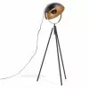 Beliani THAMES - Staande Lamp-Zwart-Metaal