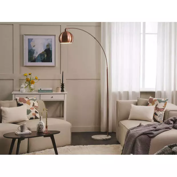 Beliani PAROO - Staande Lamp-Koper-Metaal 2 Beliani PAROO - Staande Lamp-Koper-Metaal - Afbeelding 2