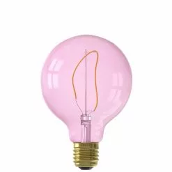 Calex LED-lamp E27 4W - Globelamp Quartz Pink Dimbaar