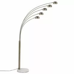 Beliani FLINDERS - Staande Lamp-Goud-Metaal