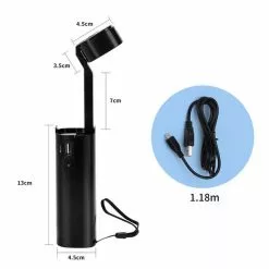 Aigostar Ebony - Multifunctionele LED Lamp 3-in1 - Zaklamp, Powerbank, Telefoonhouder - Zwart -LAMPEN Winkel 2238741 8563b4a9