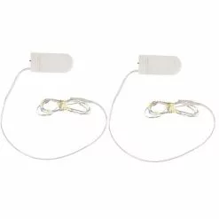 Merkloos 2x Mini Micro 10 Lamp LED Verlichting Op Batterijen - Lichtsnoeren