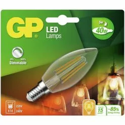 Gp Led Lamp E14 5W 470Lm Kaars Filament Dimbaar -LAMPEN Winkel 2400955 8a34e67d