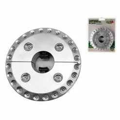 Gerimport - LED Lamp Voor Parasol – Parasollamp – 16x16x3cm – Zilver