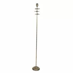 Clayre & Eef Vloerlamp Ø 18x146 Cm Bruin Metaal Staande Lamp Bruin Staande Lamp