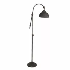 Clayre & Eef Vloerlamp 37x27x169 Cm Bruin Ijzer Rond Staande Lamp Bruin Staande Lamp -LAMPEN Winkel 2538940 0ba9c363