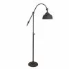Clayre & Eef Vloerlamp 37x27x169 Cm Bruin Ijzer Rond Staande Lamp Bruin Staande Lamp