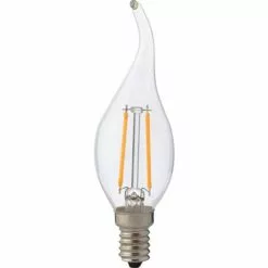 BES LED LED Lamp - Kaarslamp - Filament Flame - E14 Fitting - 4W - Natuurlijk Wit 4200K