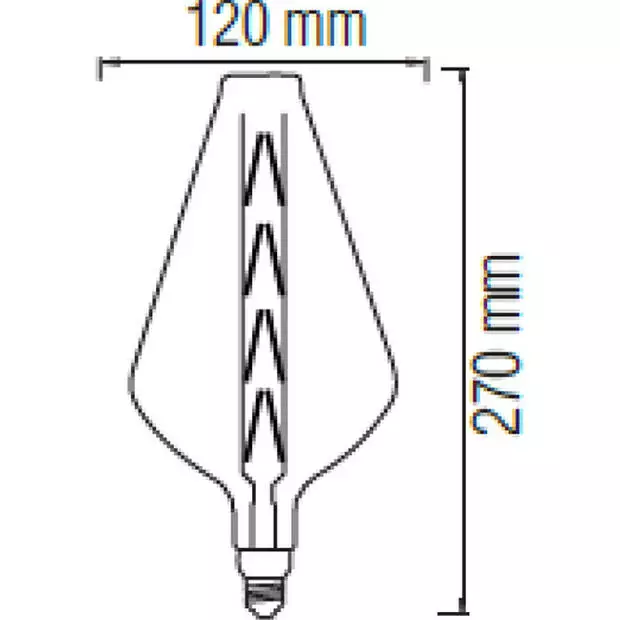BES LED LED Lamp - Design - Panaro - E27 Fitting - Amber - 8W - Warm Wit 2200K 2 BES LED LED Lamp - Design - Panaro - E27 Fitting - Amber - 8W - Warm Wit 2200K - Afbeelding 2
