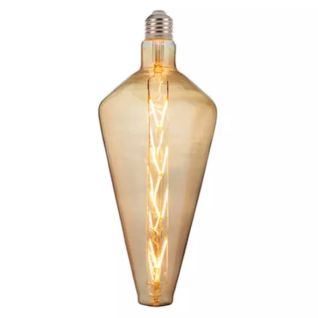 BES LED LED Lamp - Design - Panaro - E27 Fitting - Amber - 8W - Warm Wit 2200K 1 BES LED LED Lamp - Design - Panaro - E27 Fitting - Amber - 8W - Warm Wit 2200K