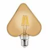 BES LED LED Lamp - Filament Rustiek - Hart - E27 Fitting - 6W - Warm Wit 2200K