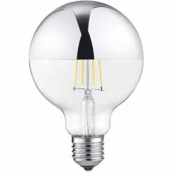 BES LED LED Lamp - Filament - Trion Limpo - E27 Fitting - 7W - Warm Wit 2700K - Dimbaar - Glans Chroom - Glas