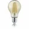 BES LED LED Lamp - Filament - Trion Limpo - E27 Fitting - 8W - Warm Wit 2700K - Dimbaar - Amber - Glas