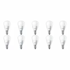 PHILIPS - LED Lamp 10 Pack - CorePro Lustre 827 P45 FR - E14 Fitting - 5.5W - Warm Wit 2700K Vervangt 40W