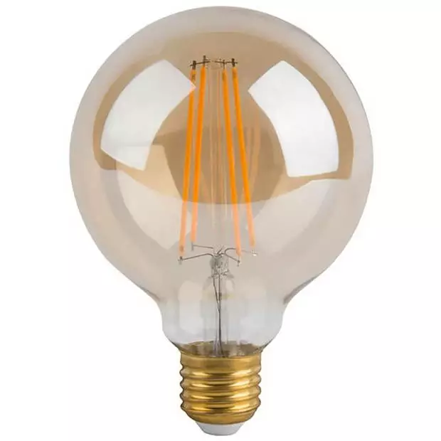 BES LED LED Lamp - Facto - Filament Rustiek Globe - E27 Fitting - 5W - Warm Wit 2700K 1 BES LED LED Lamp - Facto - Filament Rustiek Globe - E27 Fitting - 5W - Warm Wit 2700K