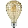 BES LED LED Lamp - Filament - Trion Topus - 4W - E27 Fitting - Warm Wit 2700K - Amber - Aluminium